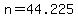 n+=+44.225+