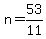 n+=+53%2F11