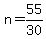 n+=+55%2F30