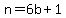 n+=+6b+%2B+1