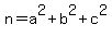 n+=+a%5E2+%2B+b%5E2+%2B+c%5E2