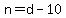 n+=+d+-+10