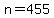 n+=455
