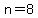 n+=8