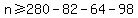 n+%3E=+280+-+82+-+64+-+98