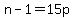 n-1=15p