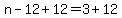 n-12%2B12=3%2B12