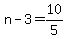 n-3=10%2F5