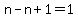n-n%2B1=1