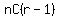 nC%28r-1%29