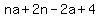 na%2B2n-2a%2B4