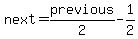 next+=+previous%2F2+-+1%2F2