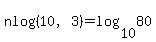 nlog%2810%2C3%29=log%2810%2C80%29