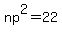 np%5E2=22