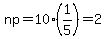 np+=+10%2A%281%2F5%29+=+2