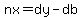 nx=dy-db