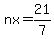 nx+=+21%2F7