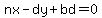nx-dy%2Bbd=0