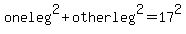 oneleg%5E2%2Botherleg%5E2=17%5E2