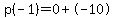 \"p%28-1%29=0%2B-10\"