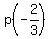 p%28-2%2F3%29