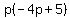 p%28-4p%2B5%29