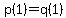 p%281%29=q%281%29