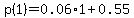 p%281%29+=+0.06%2A1+%2B+0.55