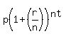 p%281%2B%28r%2Fn%29%29%5E%28nt%29