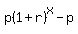 p%281%2Br%29%5Ex-p
