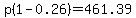 p%281-0.26%29=461.39