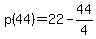 p%2844%29=22-44%2F4
