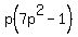 p%287p%5E2-1%29
