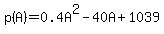 p%28A%29+=++0.4A%5E2+-+40A%2B1039