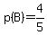 p%28B%29=+4%2F5