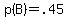 p%28B%29+=+.45