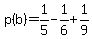p%28b%29=1%2F5-1%2F6%2B1%2F9