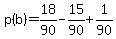 p%28b%29=18%2F90-15%2F90%2B1%2F90