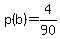 p%28b%29=4%2F90