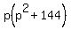 p%28p%5E2%2B144%29