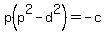 p%28p%5E2-d%5E2%29+=+-c