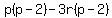 p%28p-2%29-3r%28p-2%29