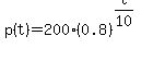 p%28t%29=200%280.8%29%5E%28t%2F10%29