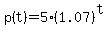 p%28t%29=5%281.07%29%5Et