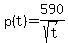 p%28t%29+=+590%2F+sqrt%28+t%29