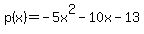 p%28x%29=+-5x%5E2-10x-13