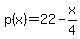 p%28x%29=22-x%2F4