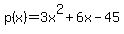 p%28x%29=3x%5E2%2B6x-45