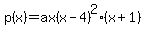 p%28x%29=ax%28x-4%29%5E2%28x%2B1%29