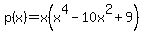 p%28x%29=x%28x%5E4-10x%5E2+%2B9%29
